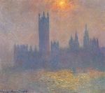 Клод Моне Вестминстерский дворец. Эффект солнечного света в тумане 1904г